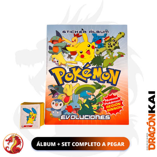 Álbum Pokemon Evoluciones (Re. Navarrete) + Set completo a pegar