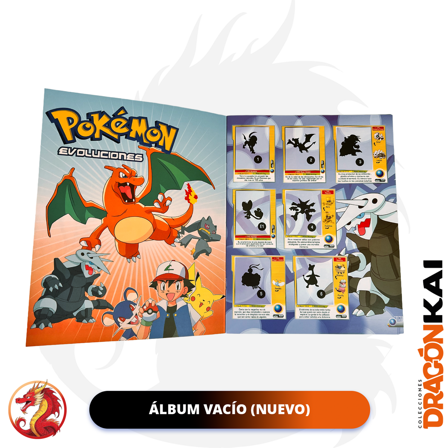 Álbum Pokemon Evoluciones (Re. Navarrete) + Set completo a pegar
