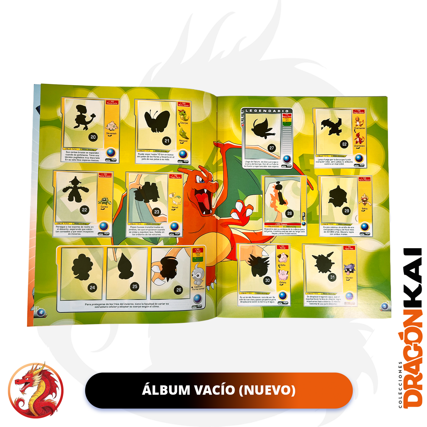 Álbum Pokemon Evoluciones (Re. Navarrete) + Set completo a pegar