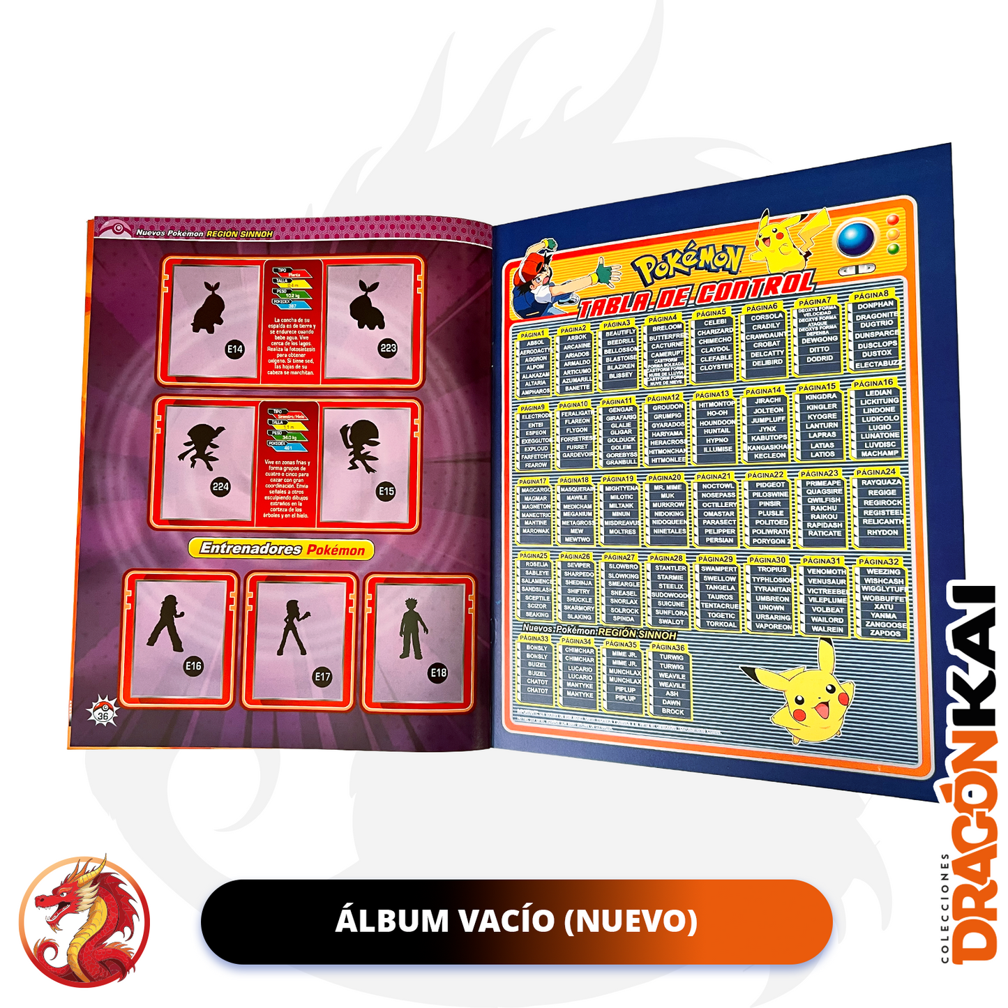 Álbum Pokemon Evoluciones (Re. Navarrete) + Set completo a pegar