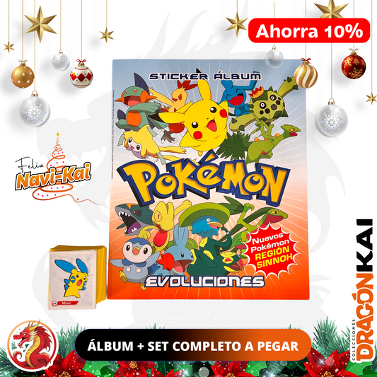 Álbum Pokemon Evoluciones (Re. Navarrete) + Set completo a pegar
