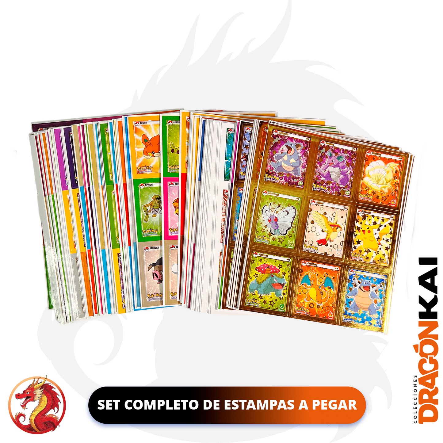 Álbum Pasta Dura Enciclopedia Pokémon Galaxy + Set completo a pegar (Incluye CAPS)