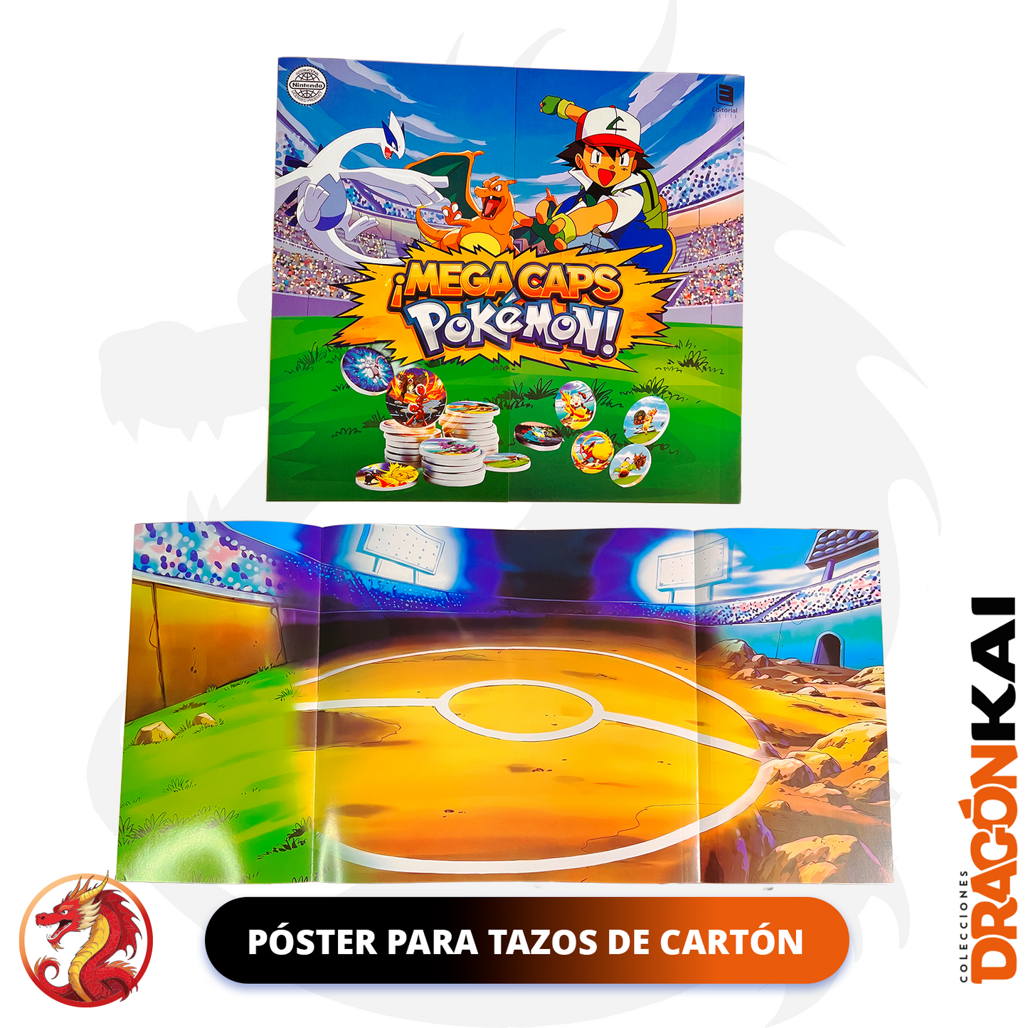 Álbum Pasta Dura Enciclopedia Pokémon Galaxy + Set completo a pegar (Incluye CAPS)