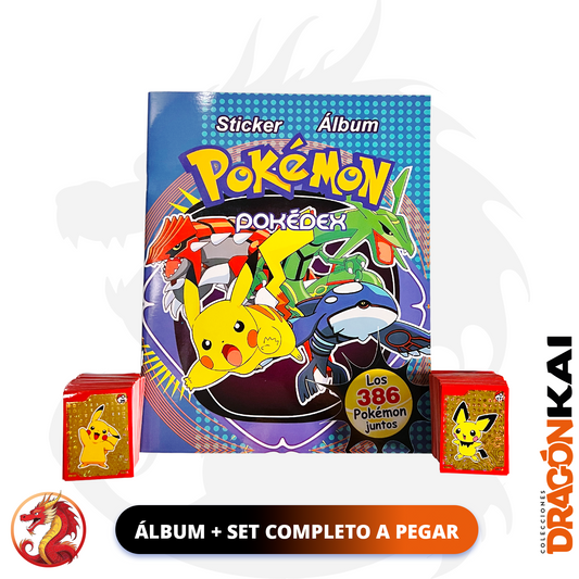 Álbum Pokémon Pokedex (Re. Navarrete) + Set completo a pegar