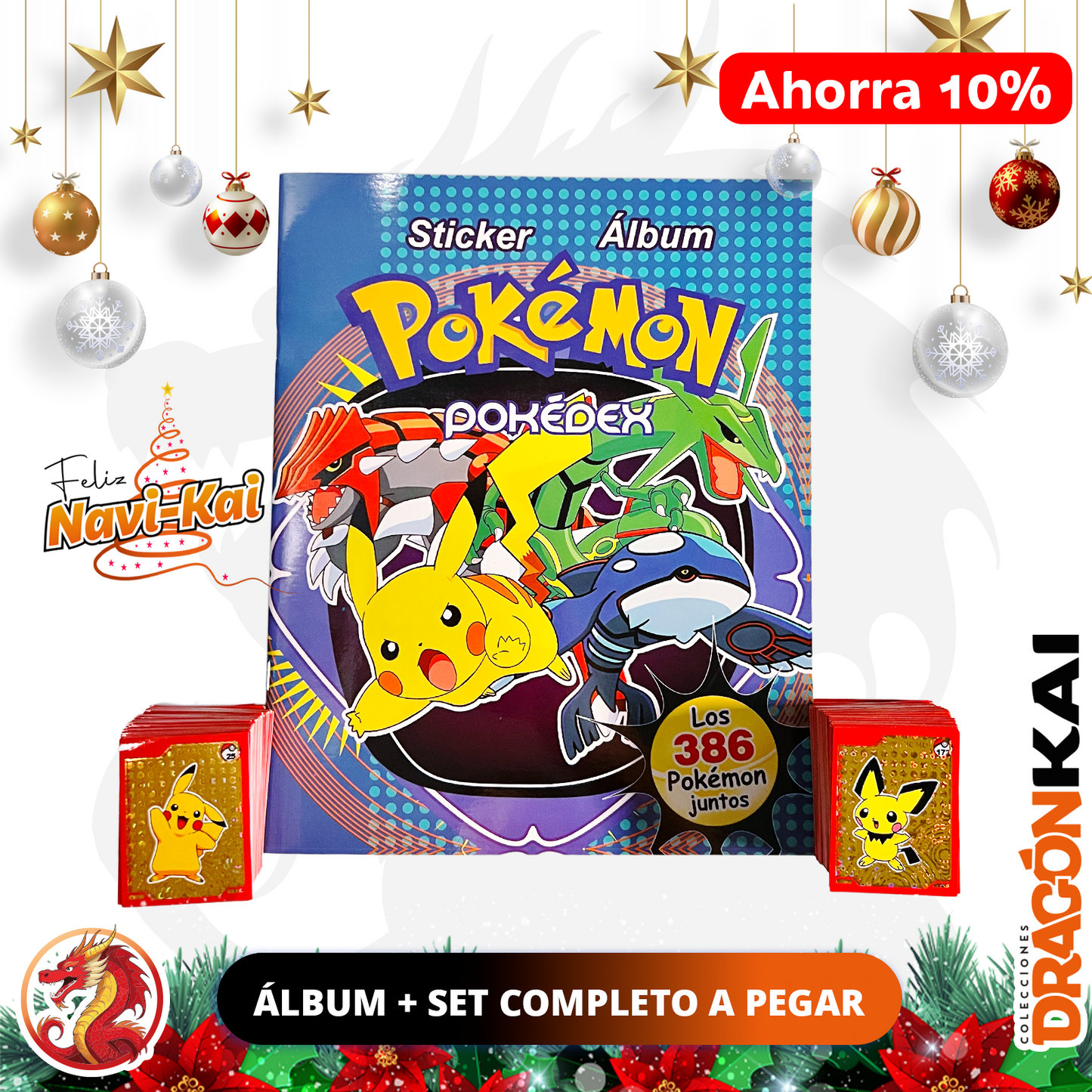 Álbum Pokémon Pokedex (Re. Navarrete) + Set completo a pegar