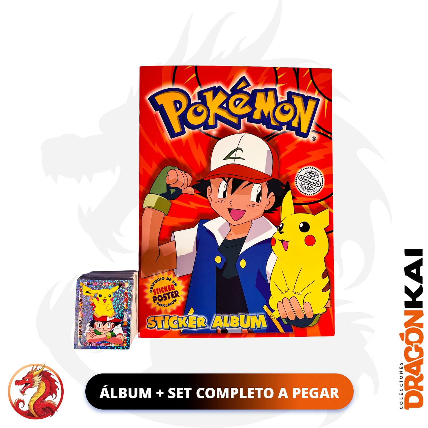 Álbum Pokemon (Re. Merlin UK. 1999) + Set completo a pegar
