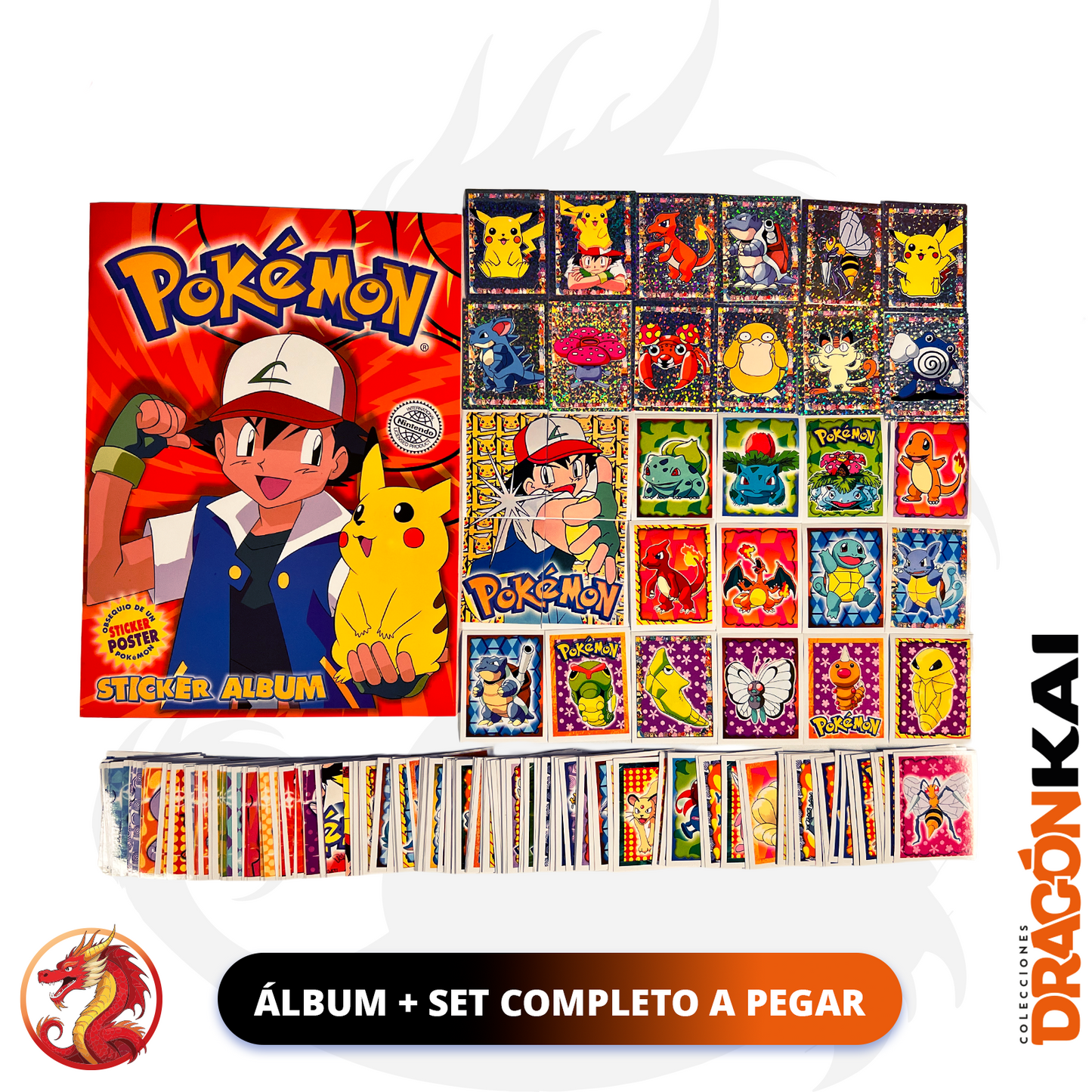 Álbum Pokemon (Re. Merlin UK. 1999) + Set completo a pegar
