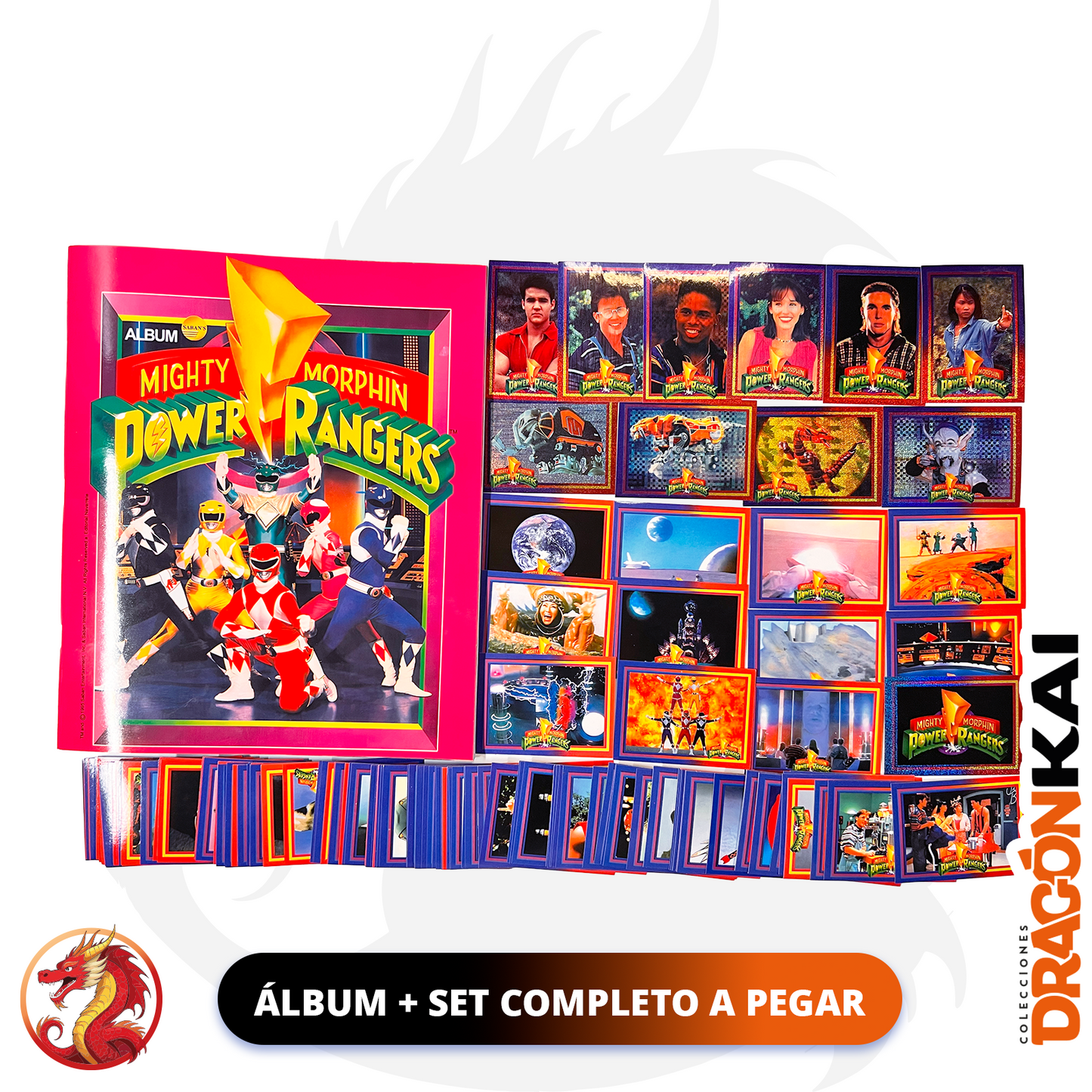 Álbum Power Ranger: Mighty Morphin (Re. Navarrete) + Set completo a pegar