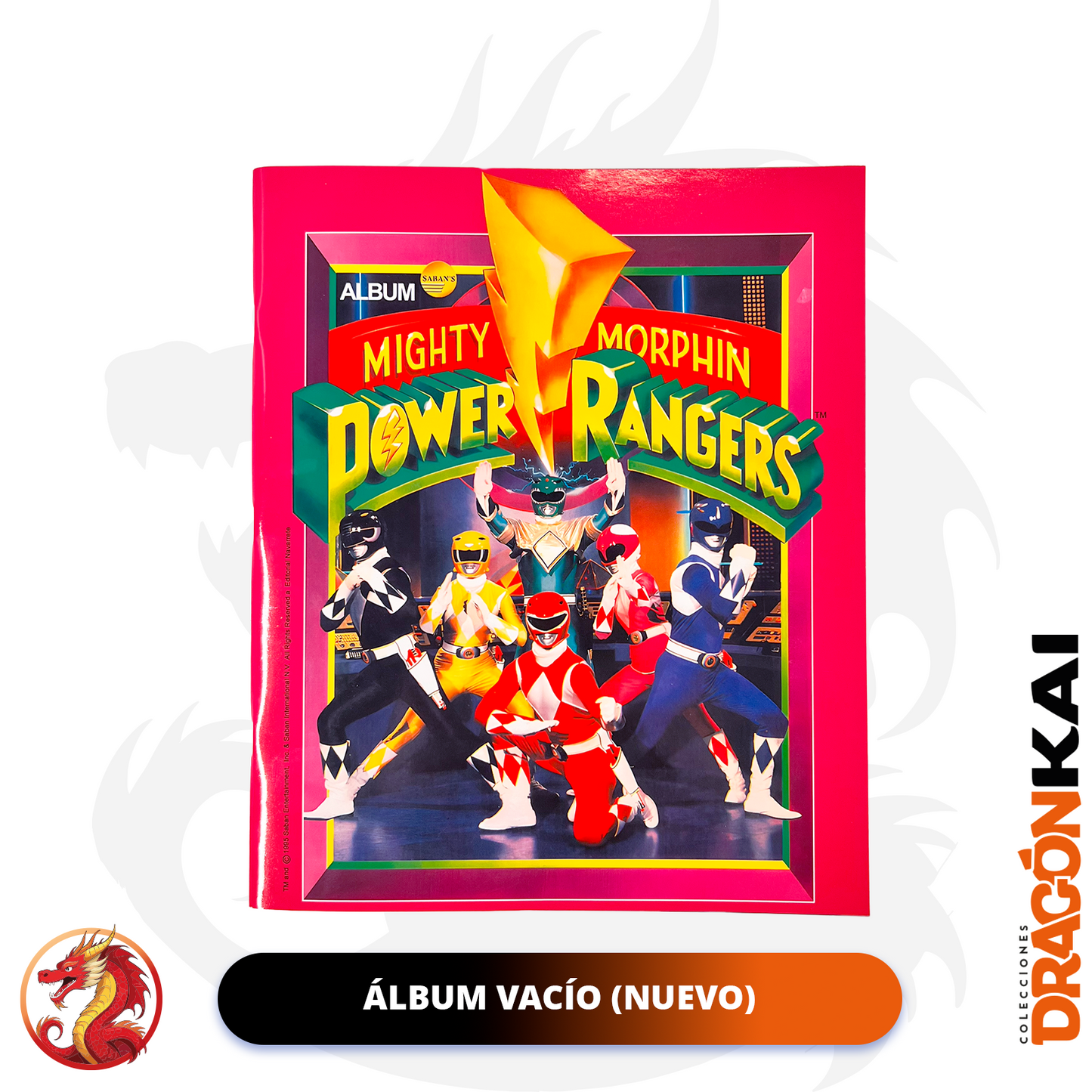 Álbum Power Ranger: Mighty Morphin (Re. Navarrete) + Set completo a pegar