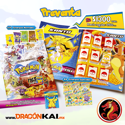 PRE VENTA: Álbum Enciclopedia Pokémon – Pokedex Infinity + Mini Álbum + Set completo a pegar