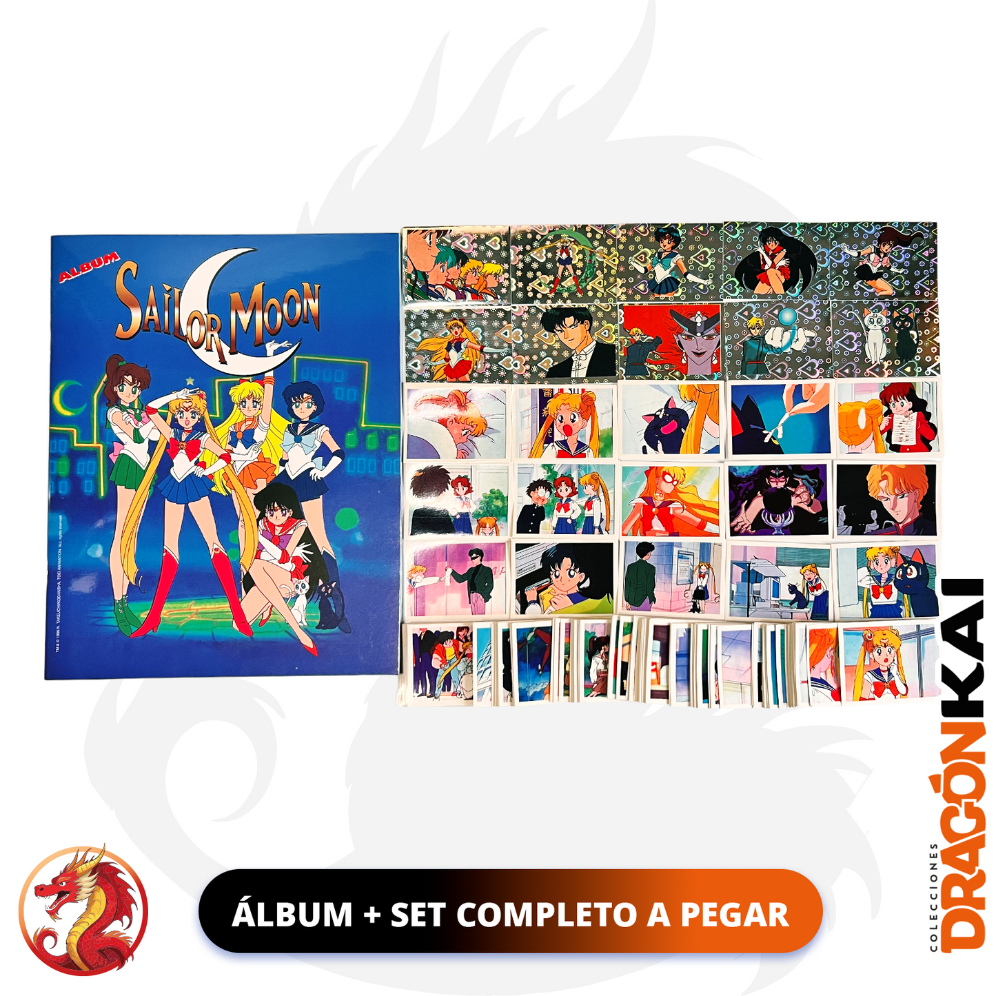 Álbum Sailor Moon (Re. Navarrete) + Set completo a pegar