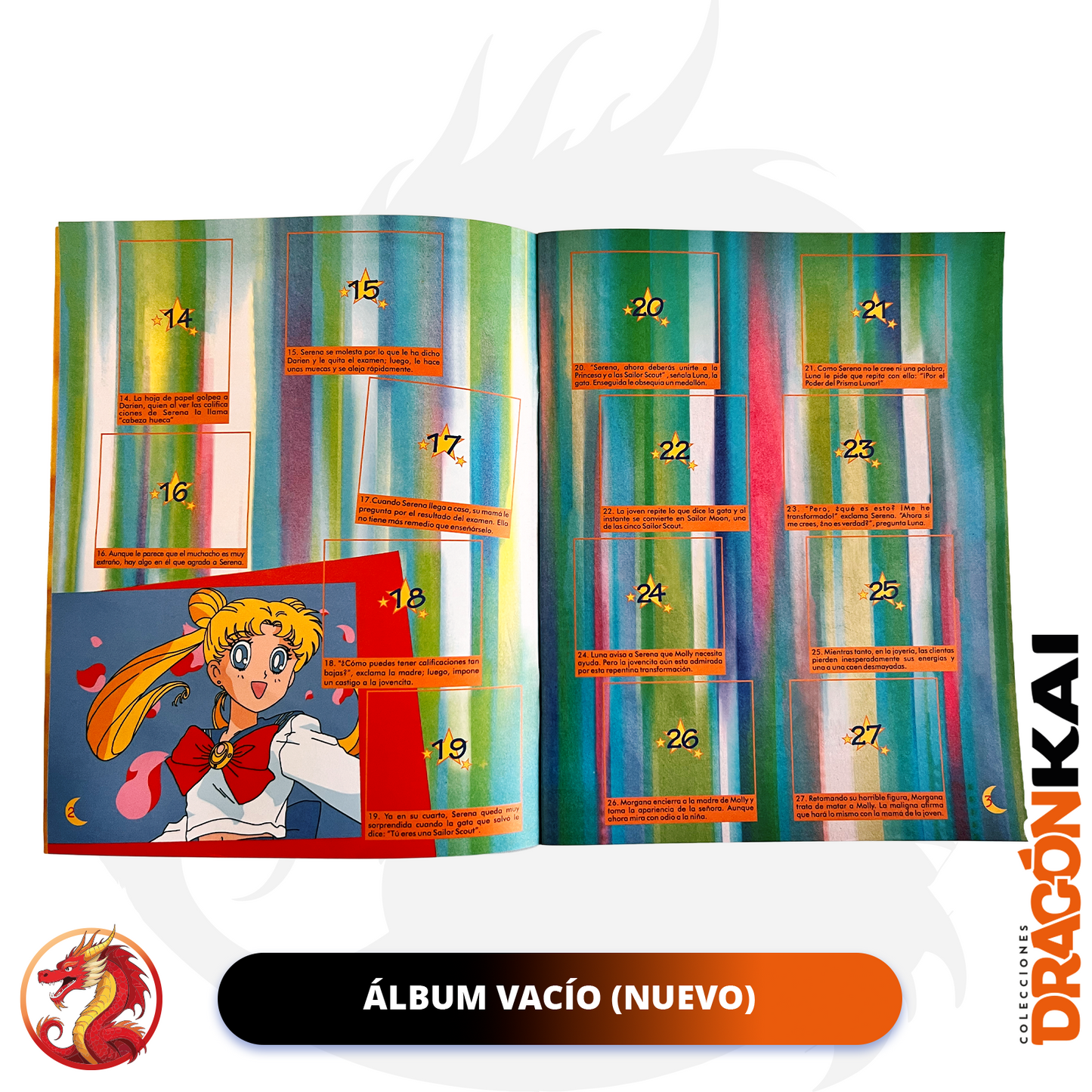 Álbum Sailor Moon (Re. Navarrete) + Set completo a pegar