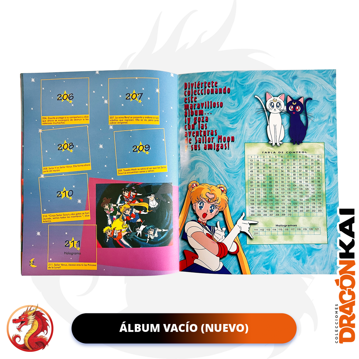 Álbum Sailor Moon (Re. Navarrete) + Set completo a pegar