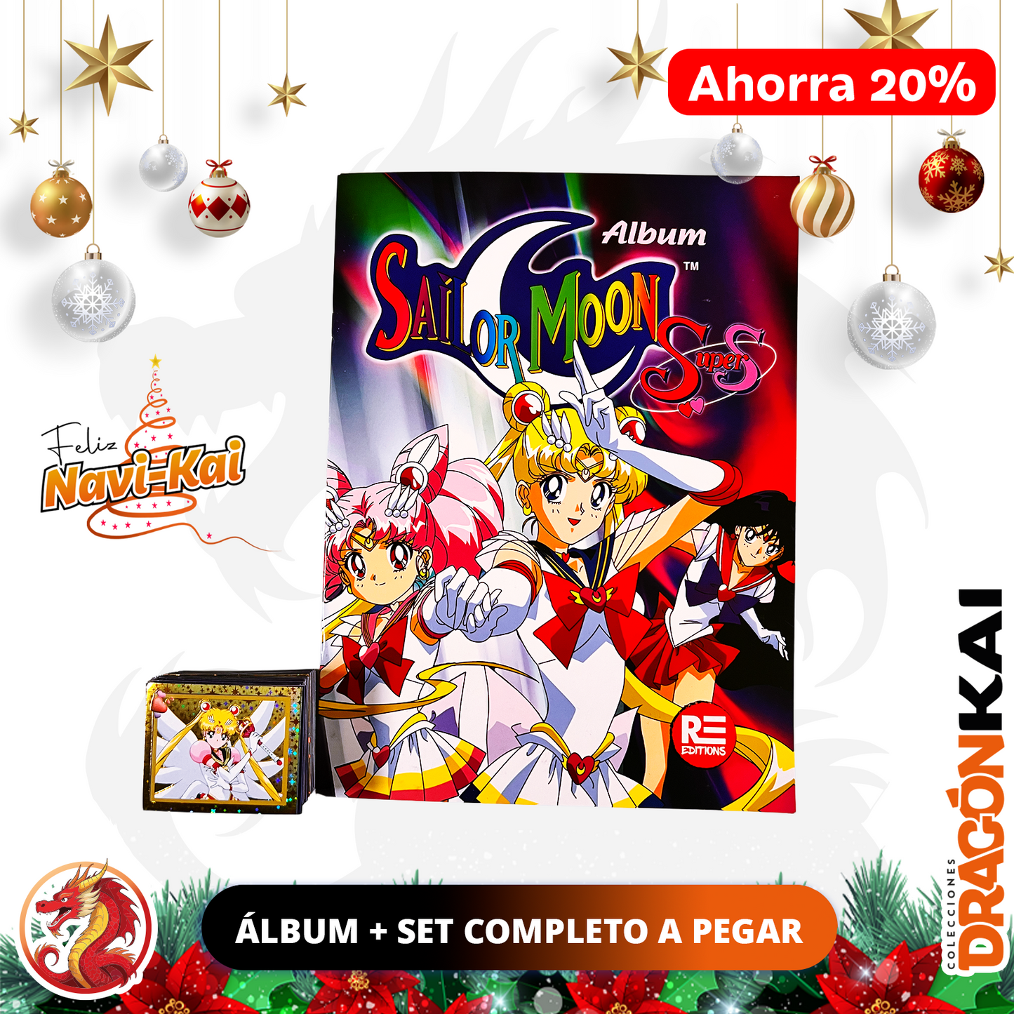Álbum Sailor Moon Super S (Re. Salo) + Set completo a pegar