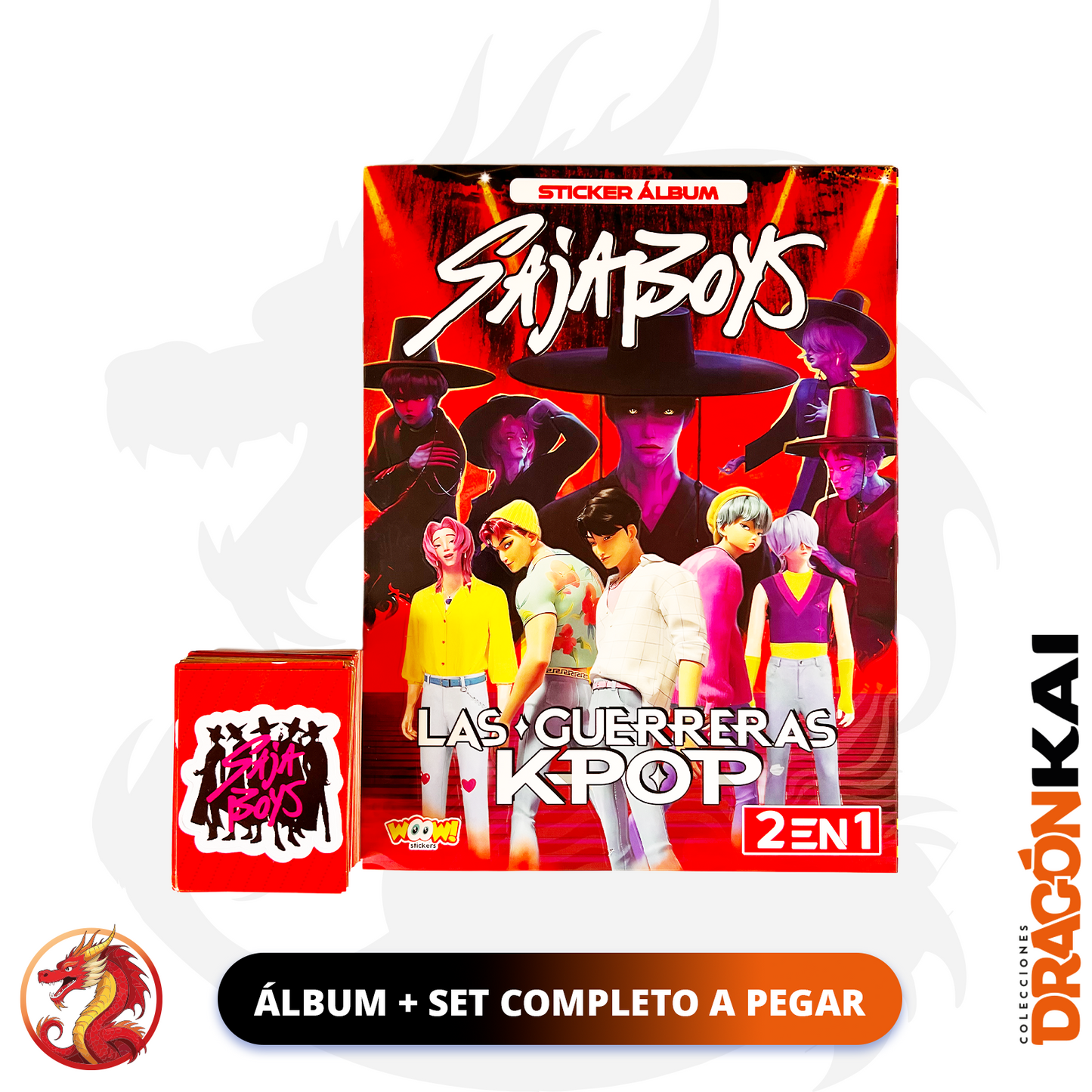 Álbum Saja Boys (Editorial Woow Stickers) + Set completo a pegar