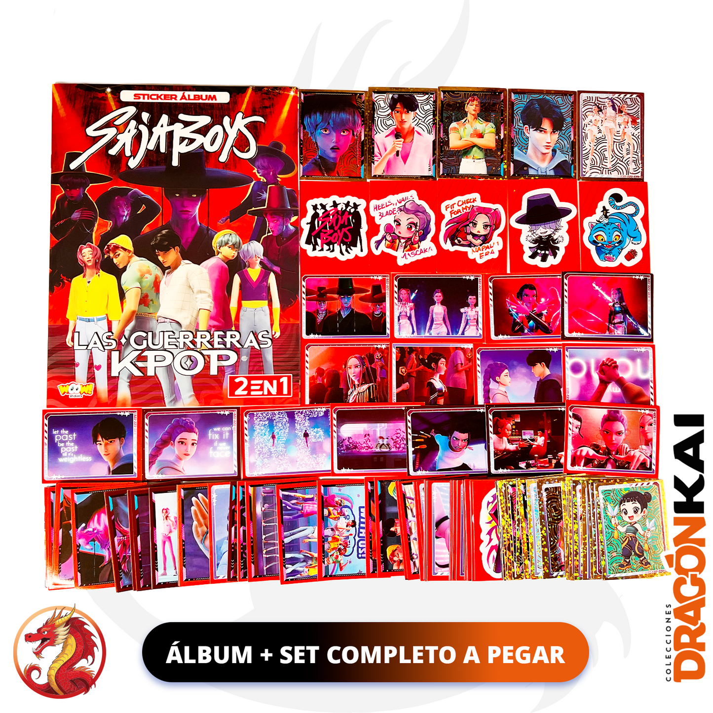 Álbum Saja Boys (Editorial Woow Stickers) + Set completo a pegar