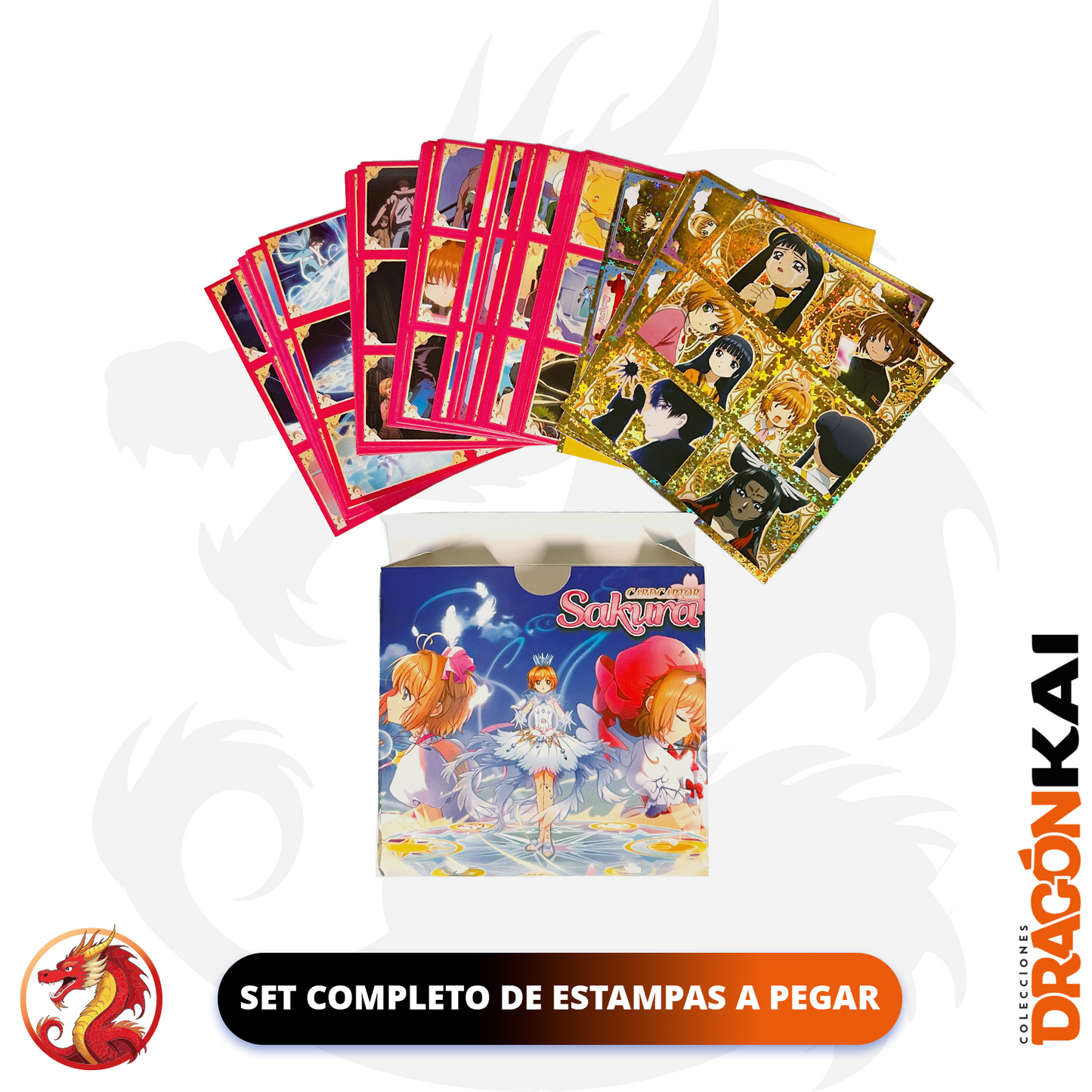 Álbum Sakura: Colección Definitiva + Set completo a pegar + Cartas Clow, Sakura y Clear