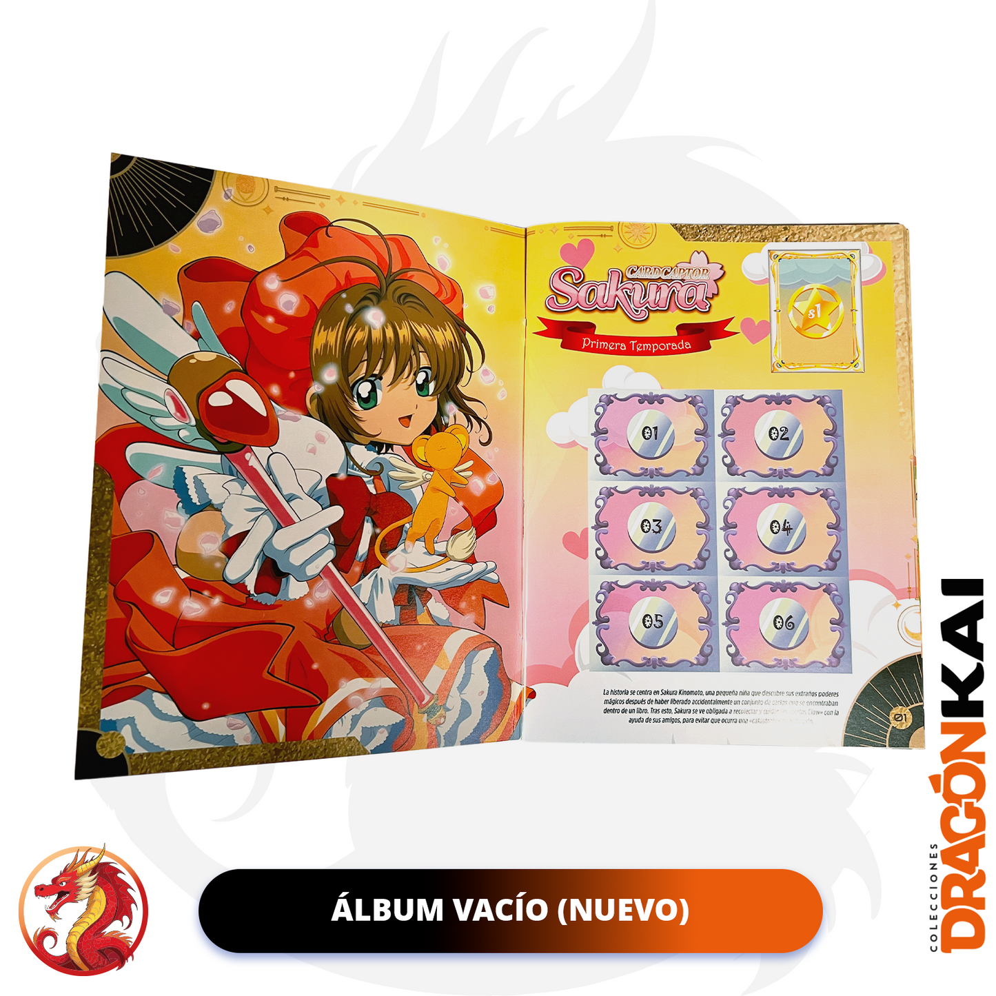 Álbum Sakura: Colección Definitiva + Set completo a pegar + Cartas Clow, Sakura y Clear