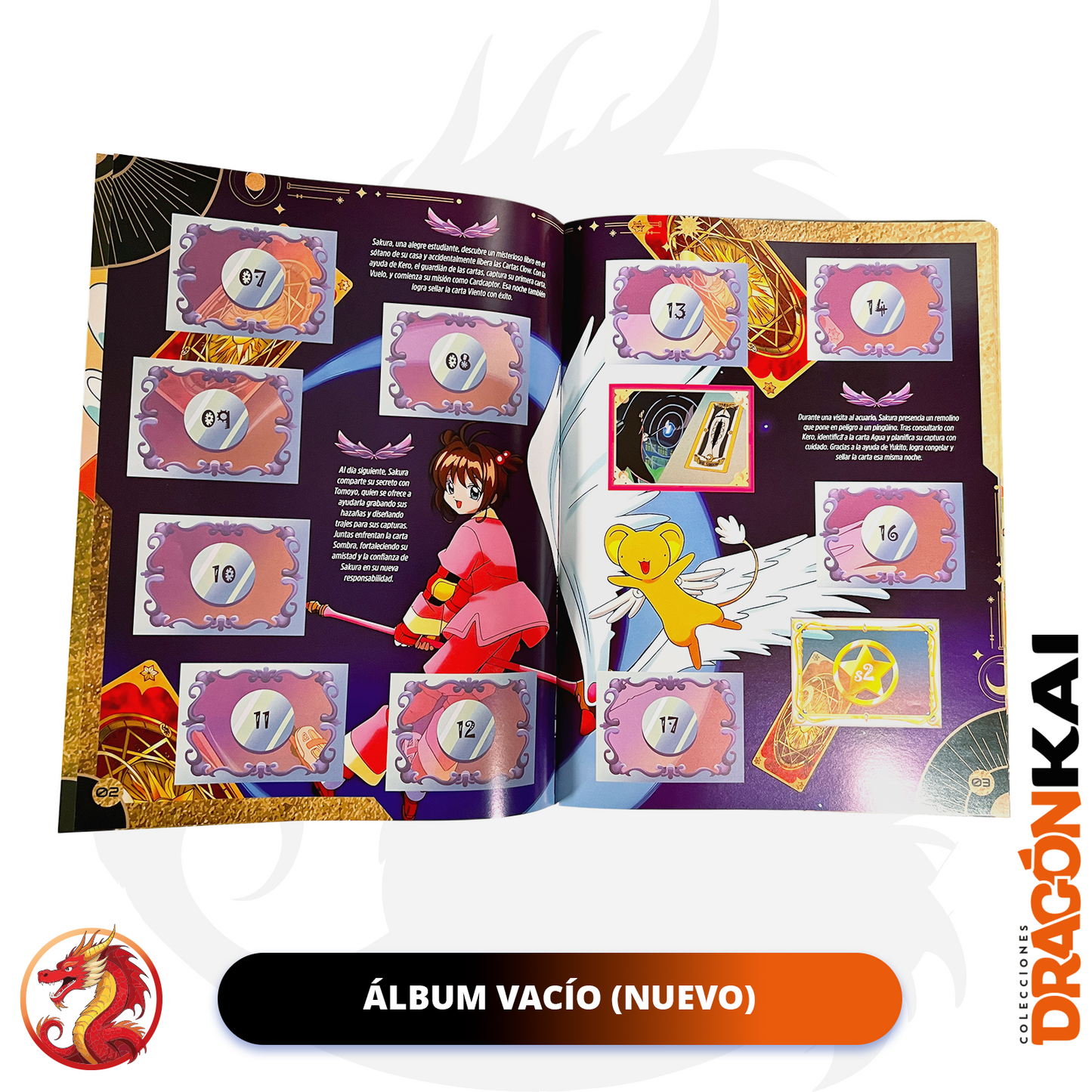 Álbum Sakura: Colección Definitiva + Set completo a pegar + Cartas Clow, Sakura y Clear
