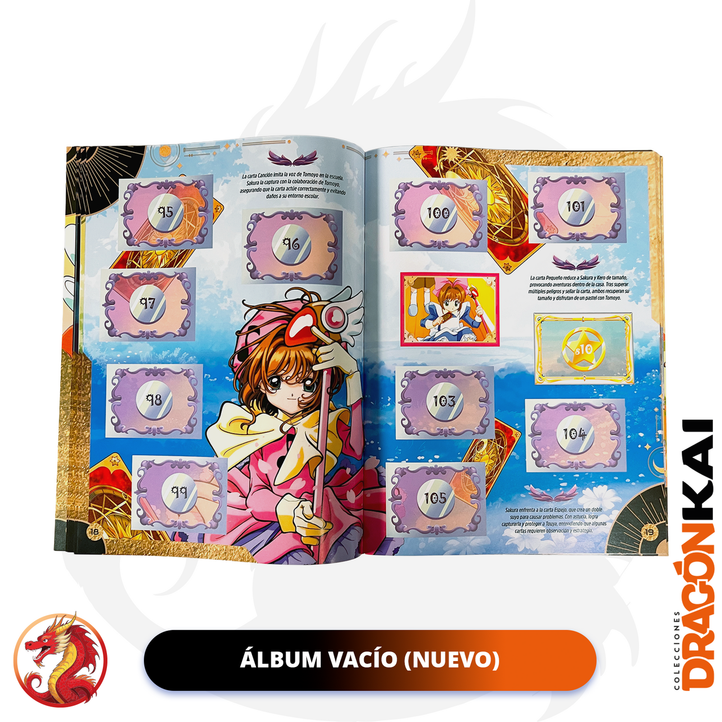 Álbum Sakura: Colección Definitiva + Set completo a pegar + Cartas Clow, Sakura y Clear