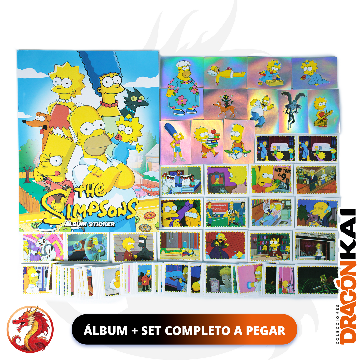 Álbum Los Simpsons + Set completo a pegar