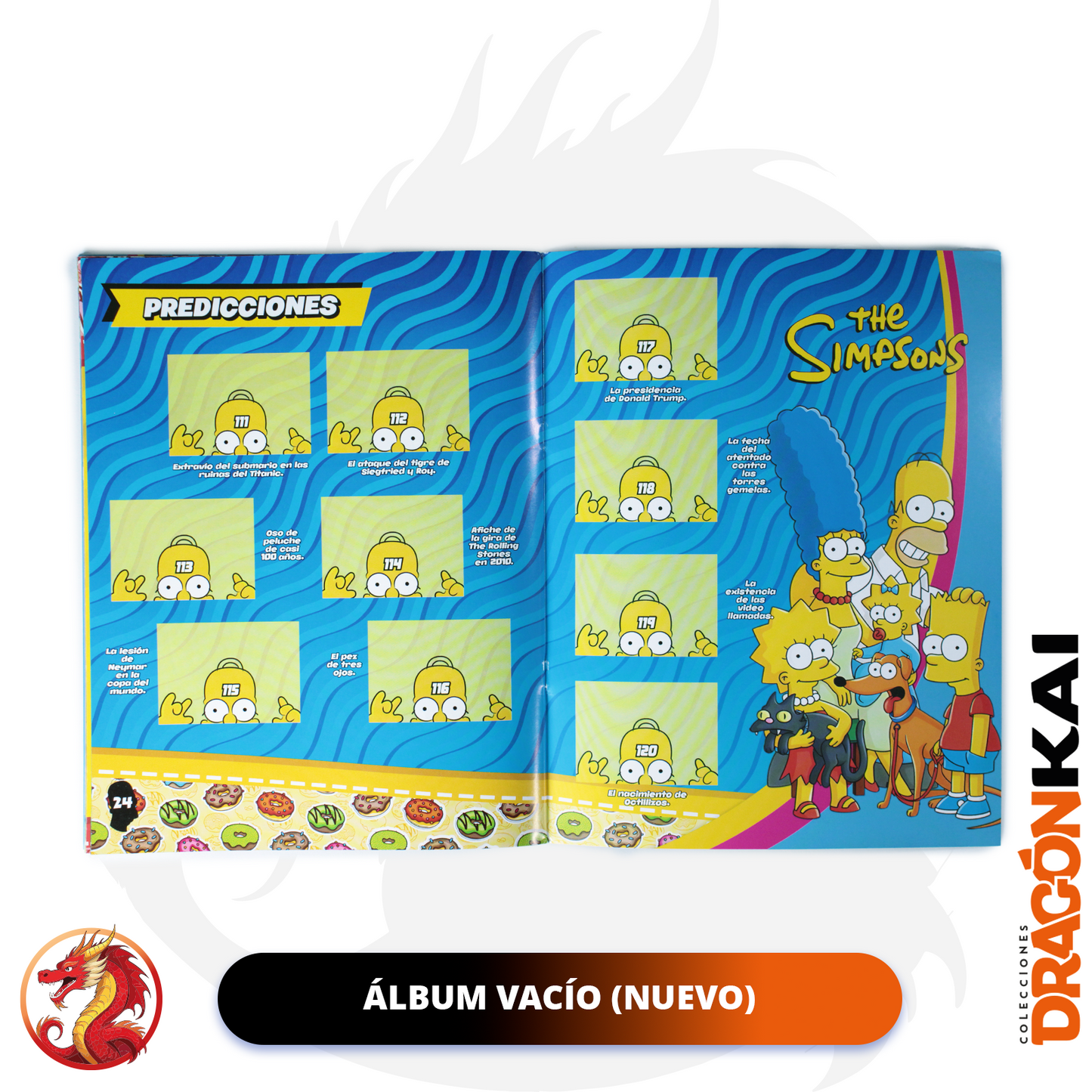 Álbum Los Simpsons + Set completo a pegar
