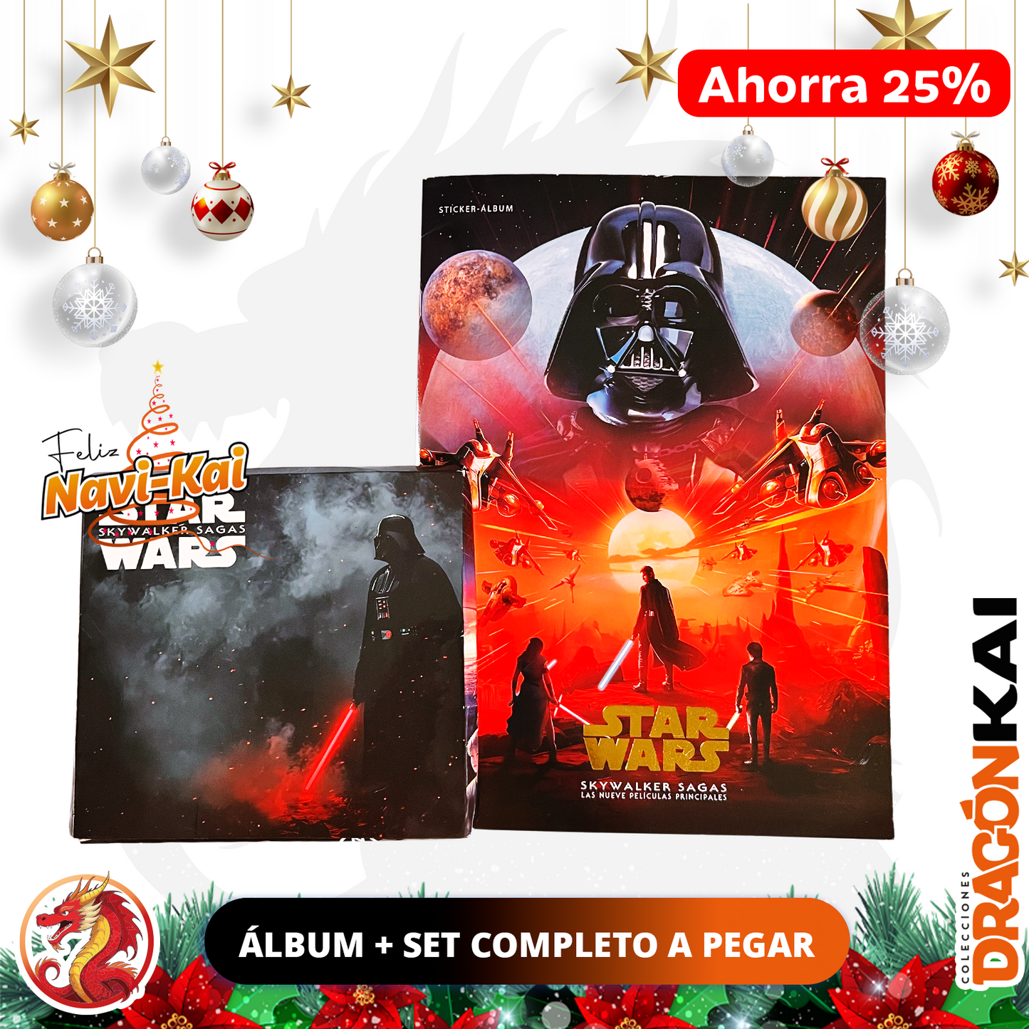 Álbum Star Wars: Todas las películas + Set completo a pegar