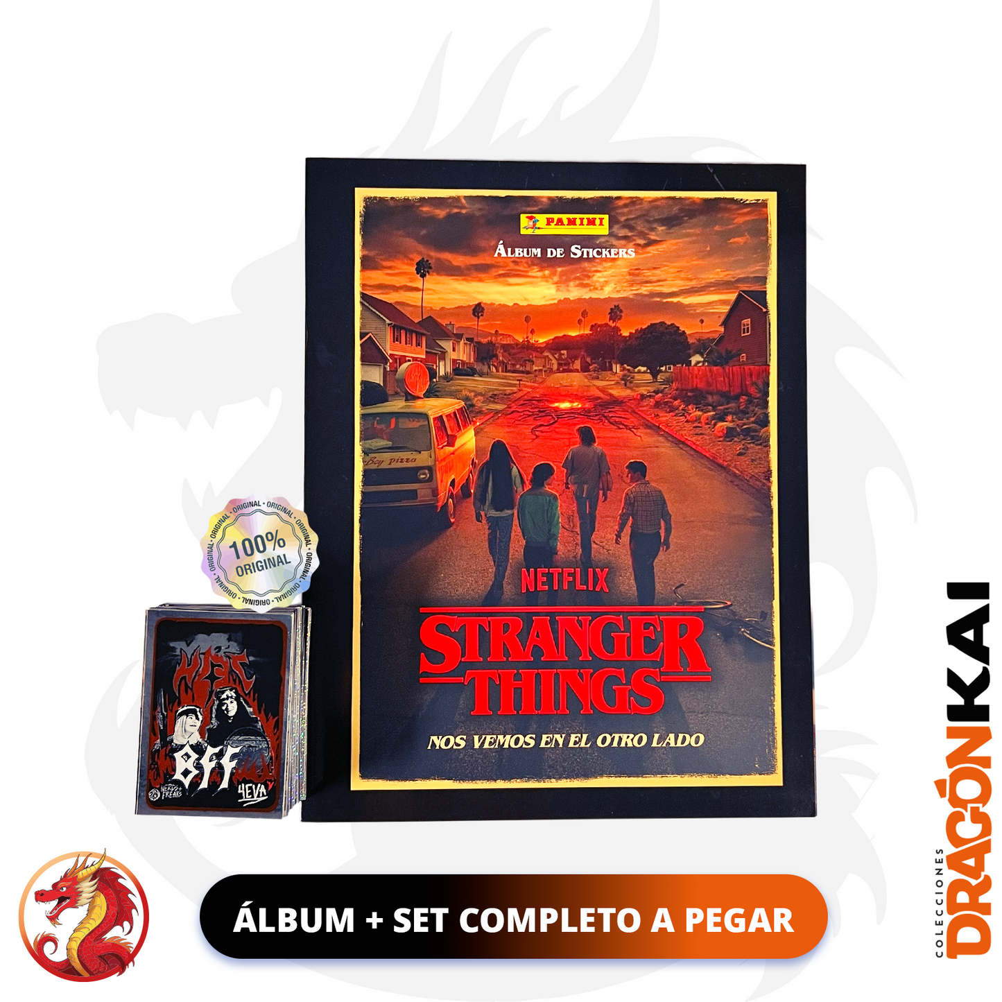 Álbum Stranger Things (Panini 2024) + Set completo a pegar