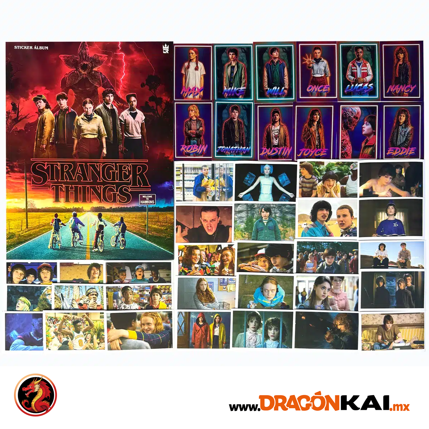 Álbum Stranger Things (Editorial 3R) + Set completo a pegar