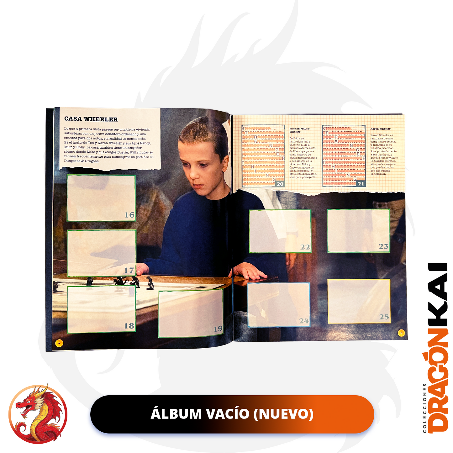 Álbum Stranger Things (Panini 2024) + Set completo a pegar