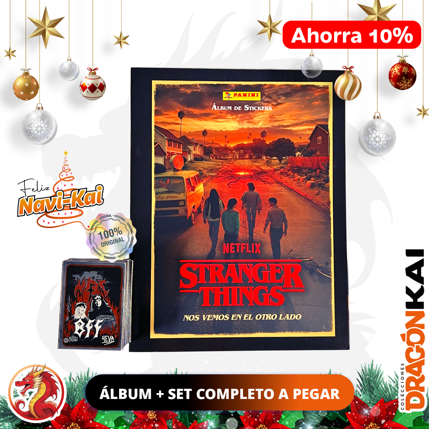 Álbum Stranger Things (Panini 2024) + Set completo a pegar