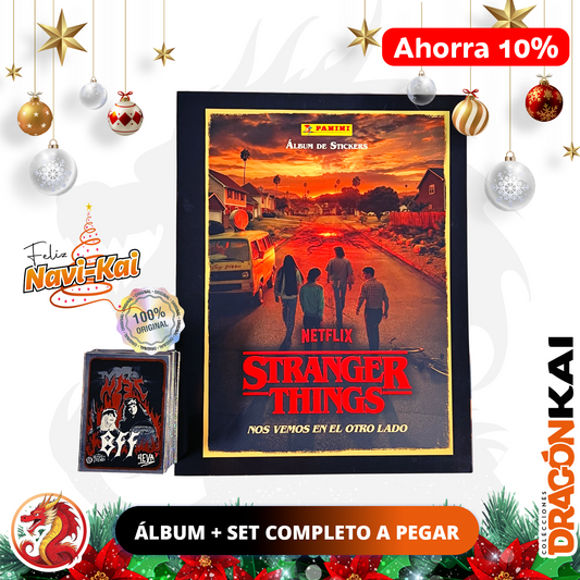 Álbum Stranger Things (Panini 2024) + Set completo a pegar