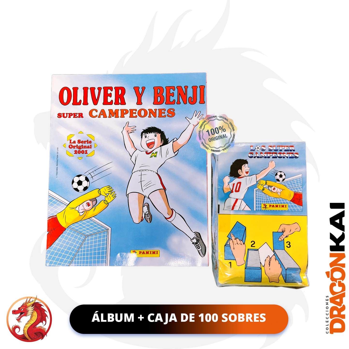 Álbum Super Campeones (Panini 1994) + Caja de 50 sobres