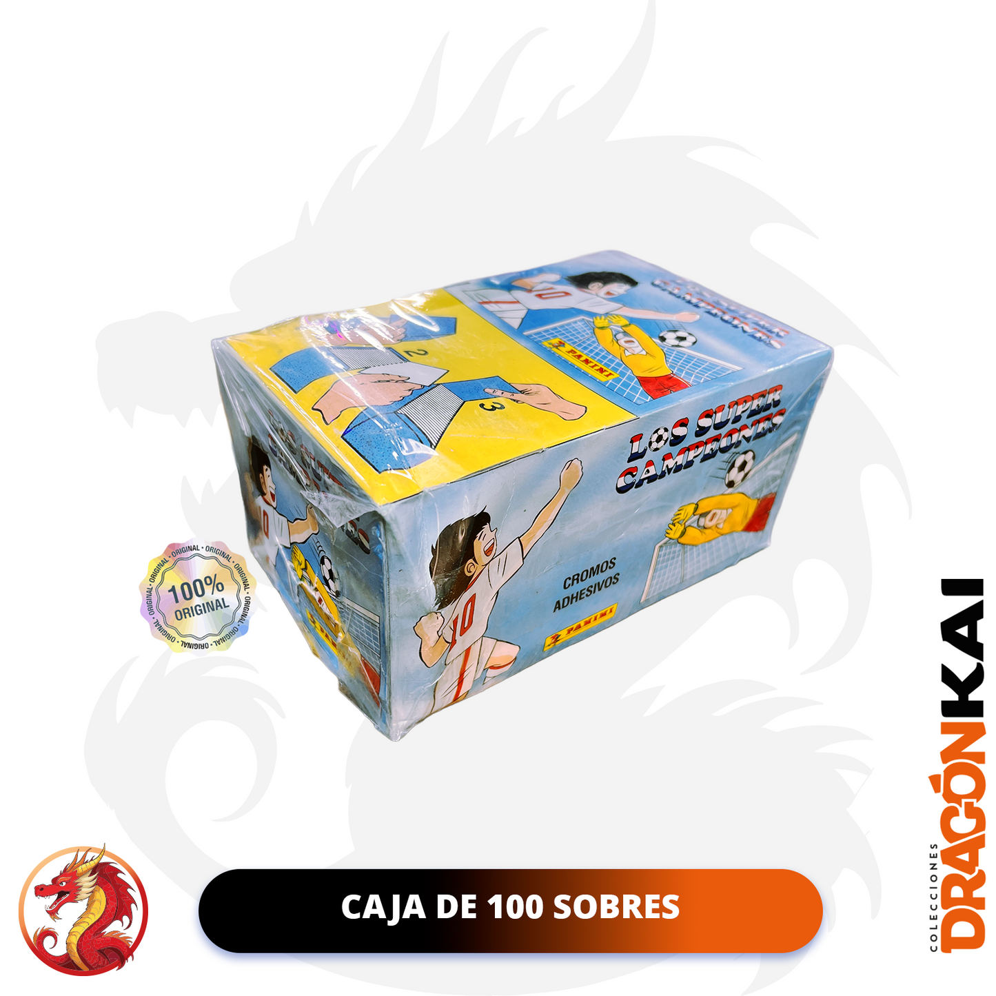 Álbum Super Campeones (Panini 1994) + Caja de 50 sobres