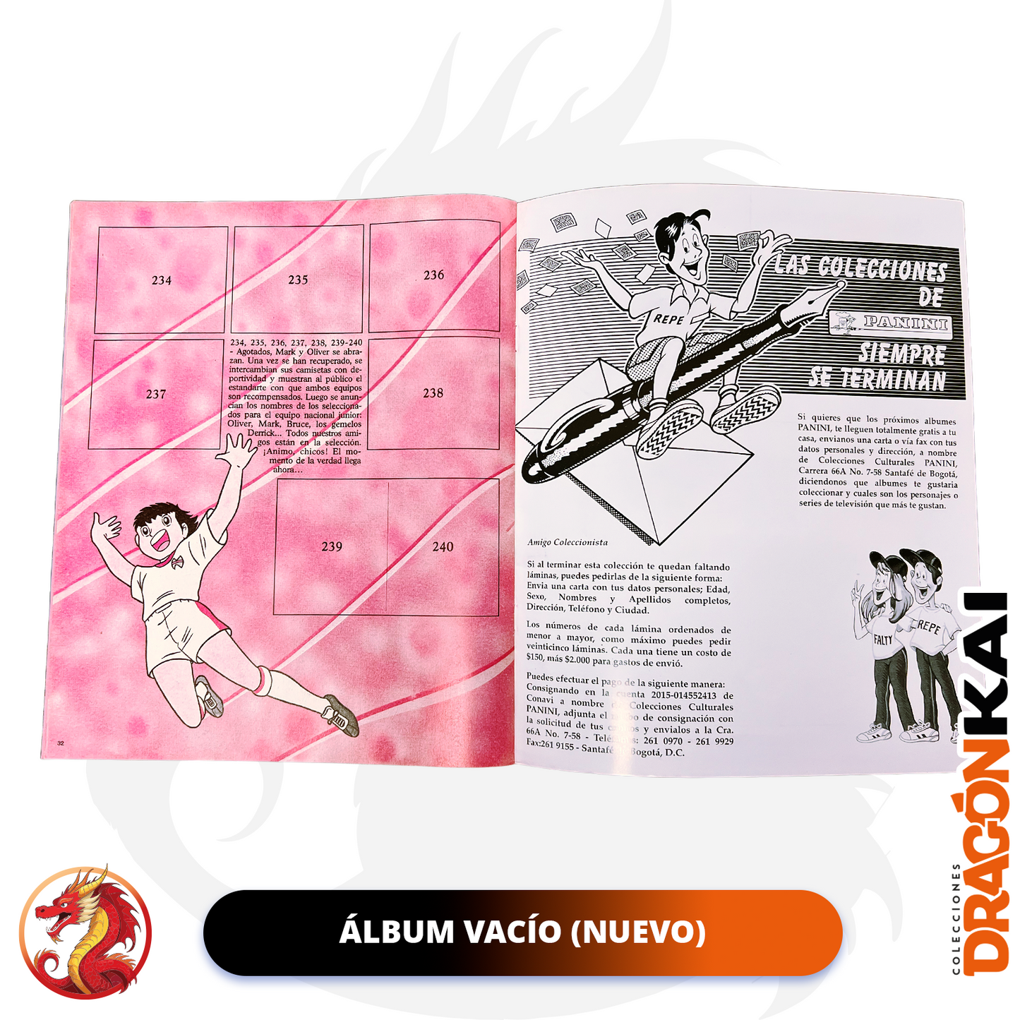 Álbum Super Campeones (Panini 1994) + Caja de 50 sobres