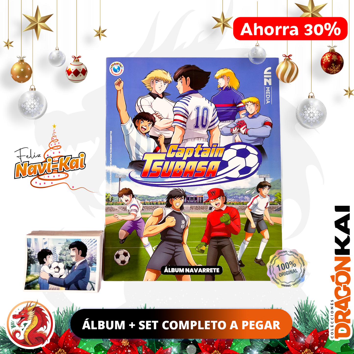 Álbum Capitán Tusbasa [Super Campeones] (Navarrete) + Set completo a pegar