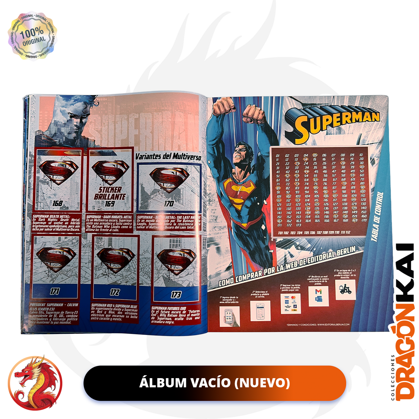 Álbum Superman (Editorial Berlín) + Set completo a pegar