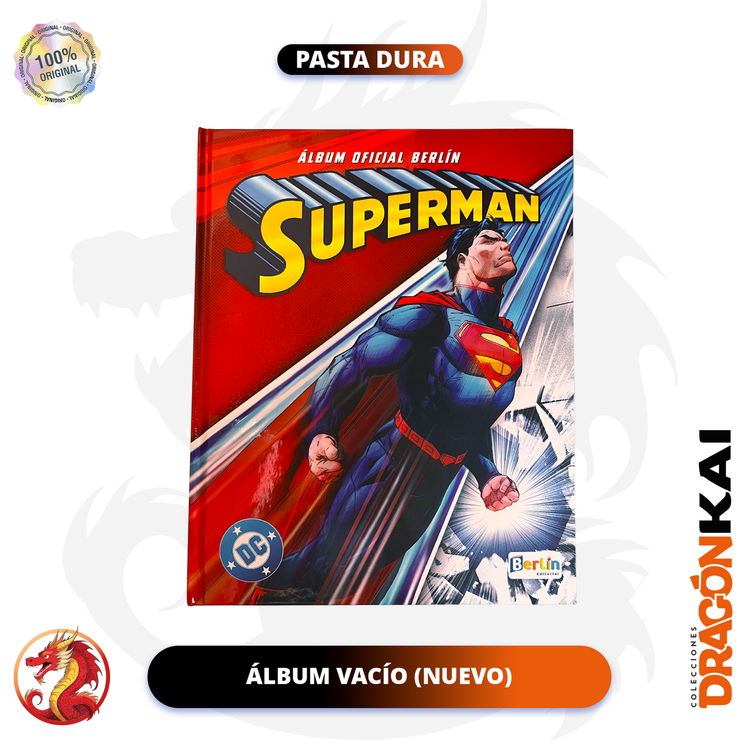 Álbum Pasta Dura Superman (Editorial Berlín) + Set completo a pegar