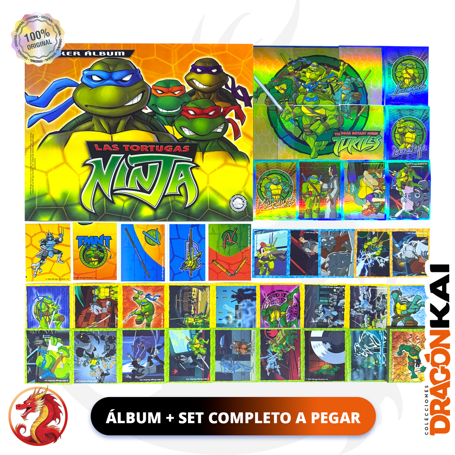 Álbum Tortugas Ninja (Navarrete) + Set completo a pegar