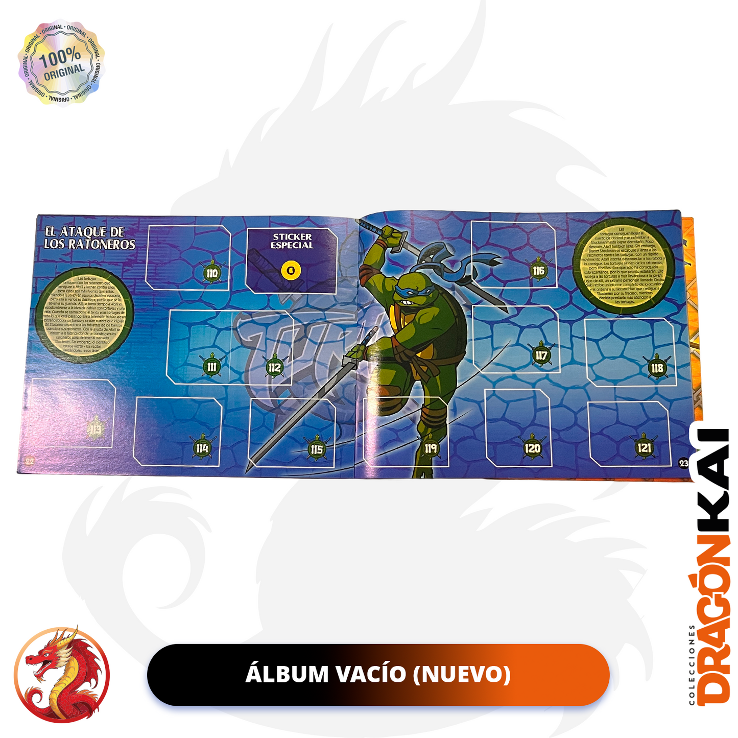 Álbum Tortugas Ninja (Navarrete) + Set completo a pegar