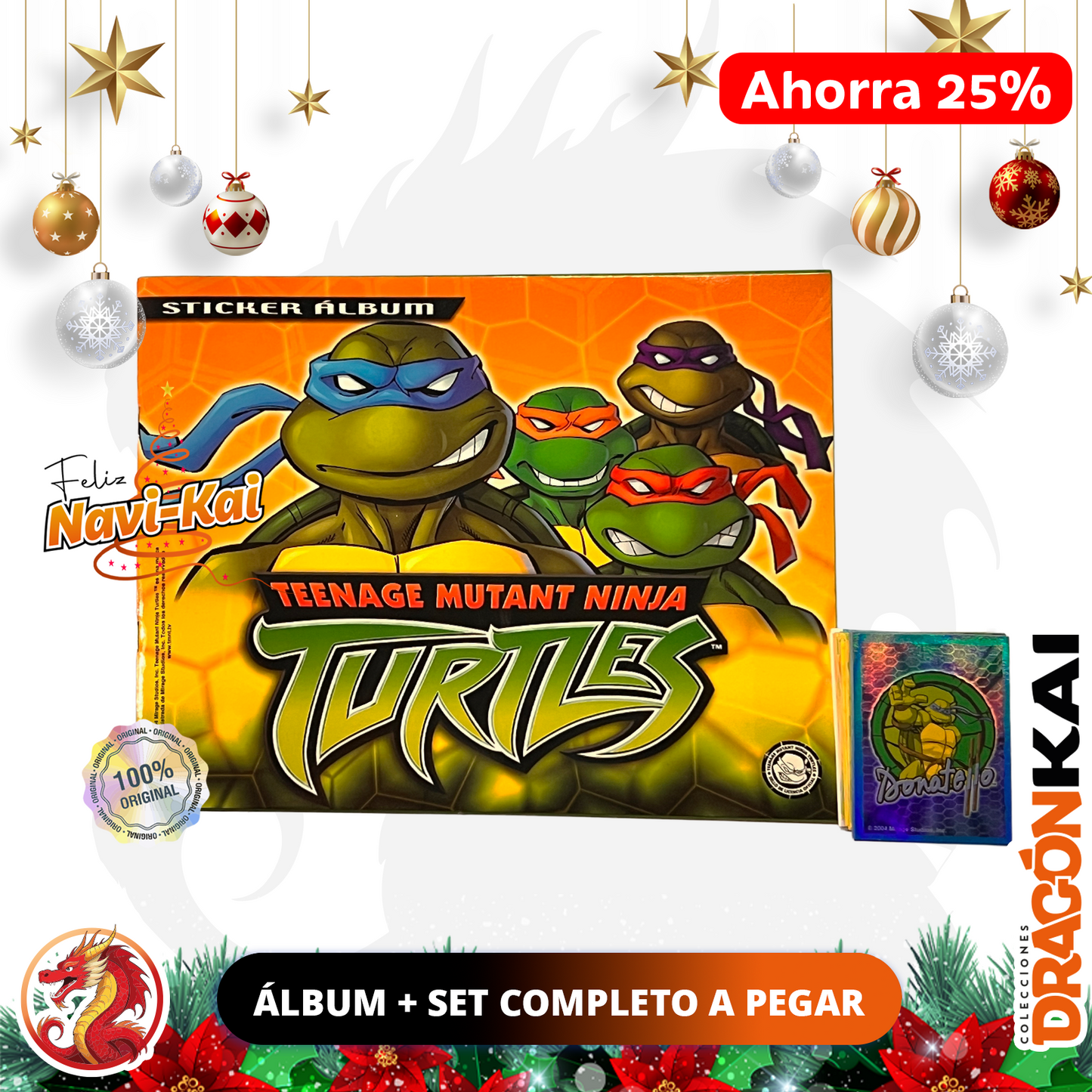 Álbum Tortugas Ninja (Navarrete) + Set completo a pegar