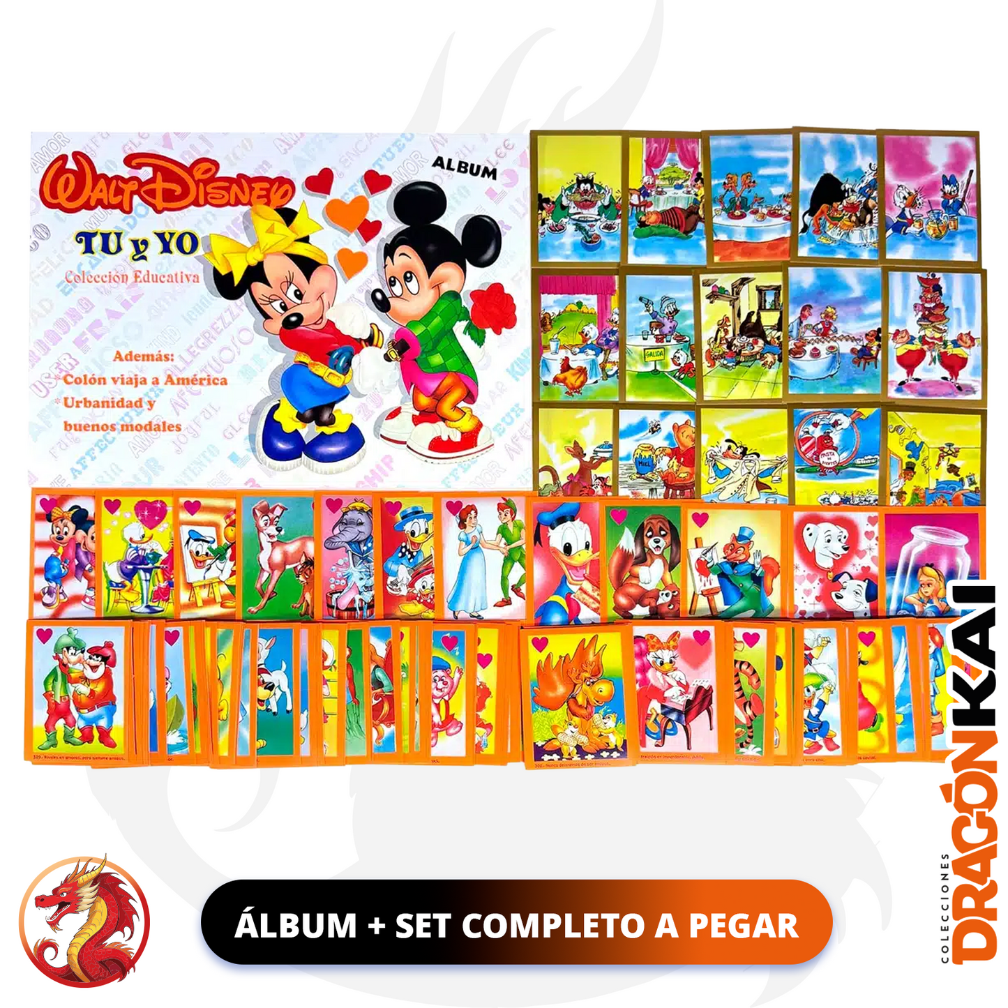 Álbum Walt Disney: Tu y Yo (Re. Navarrete) + Set Completo a pegar