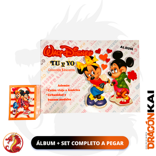 Álbum Walt Disney: Tu y Yo (Re. Navarrete) + Set Completo a pegar