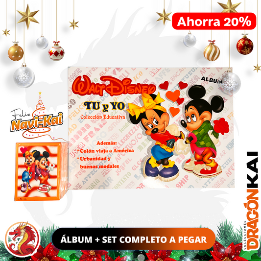 Álbum Walt Disney: Tu y Yo (Re. Navarrete) + Set Completo a pegar