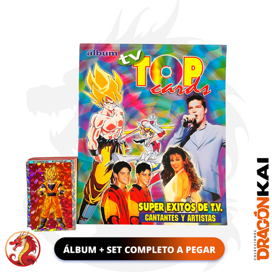 Álbum TV Top Cards (Re. Navarrete) + Set completo a pegar