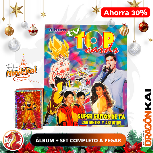 Álbum TV Top Cards (Re. Navarrete) + Set completo a pegar