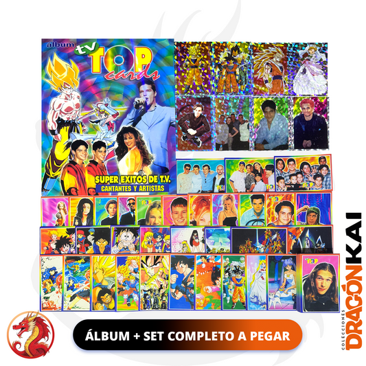 Álbum TV Top Cards (Re. Navarrete) + Set completo a pegar