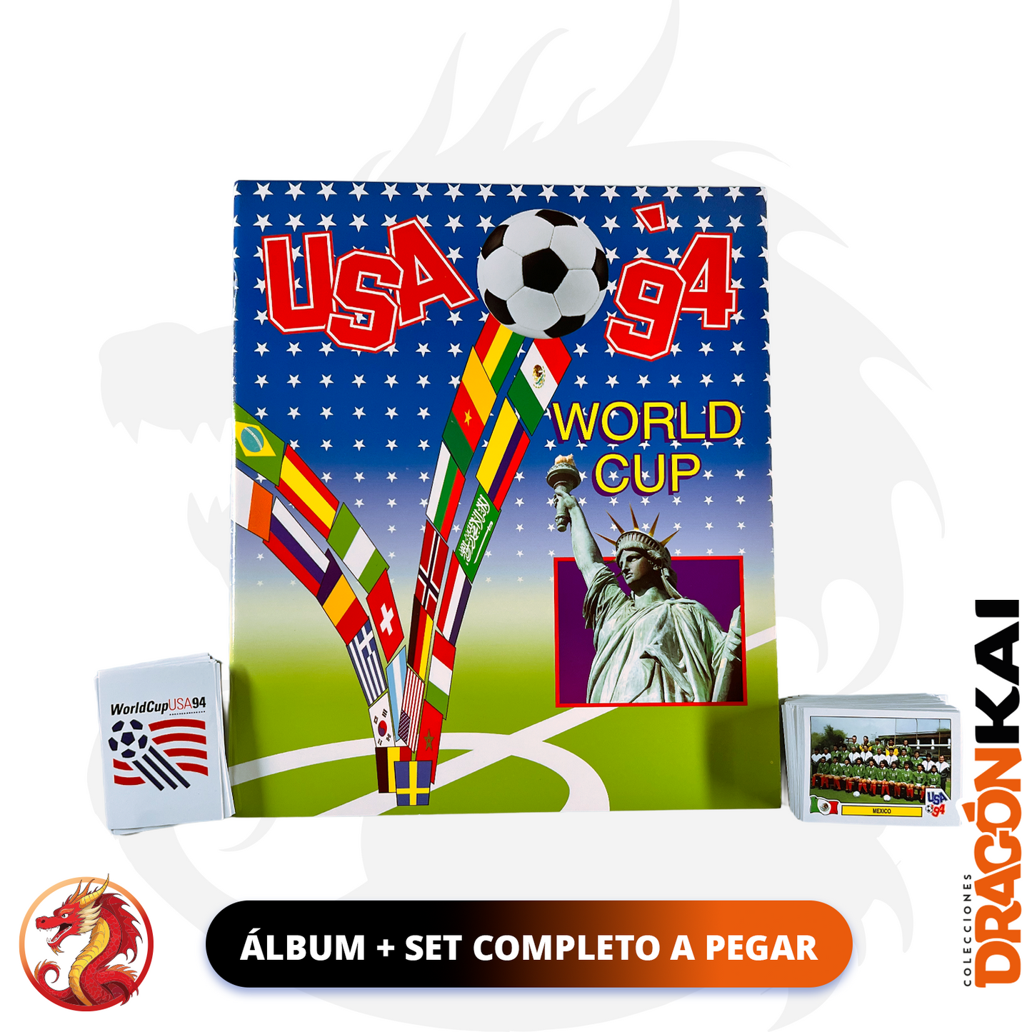 Álbum USA '94 World Cup (Re. Panini) + Set completo a pegar