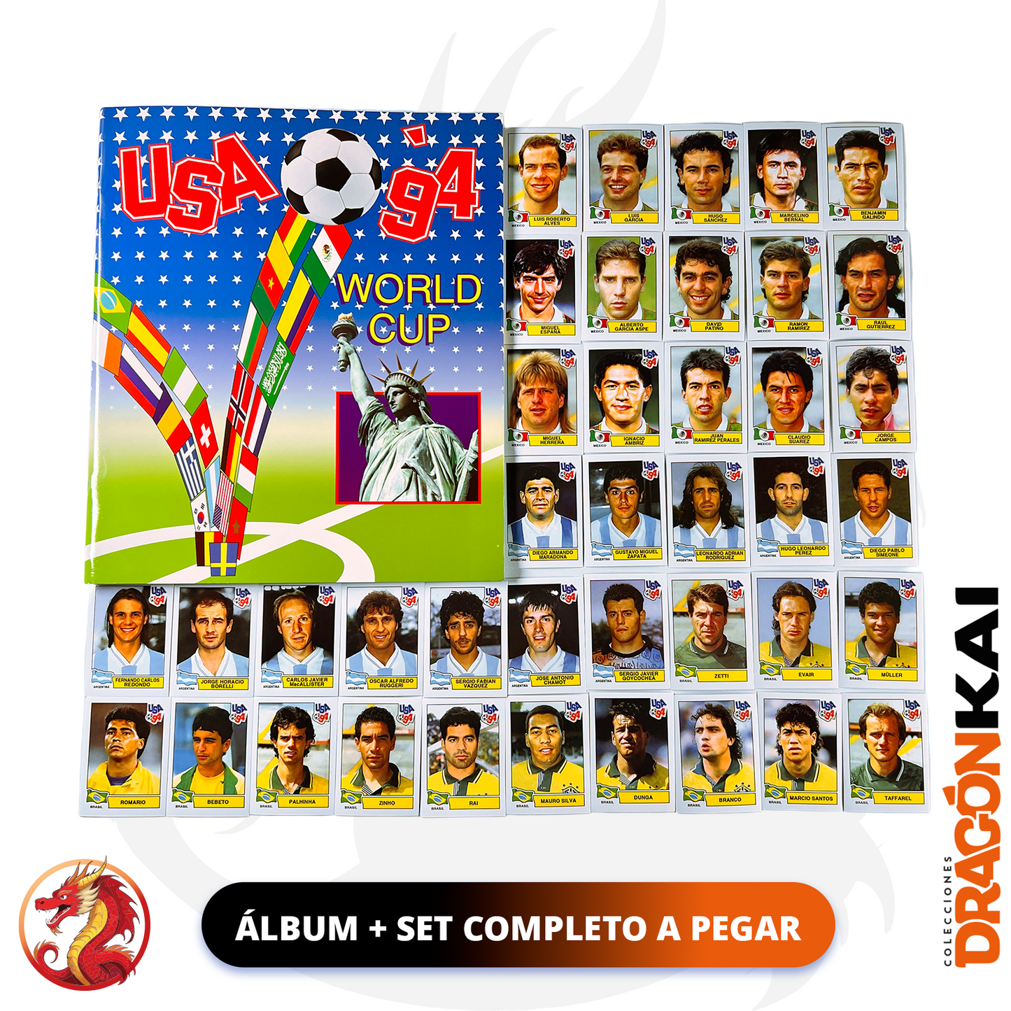 Álbum USA '94 World Cup (Re. Panini) + Set completo a pegar