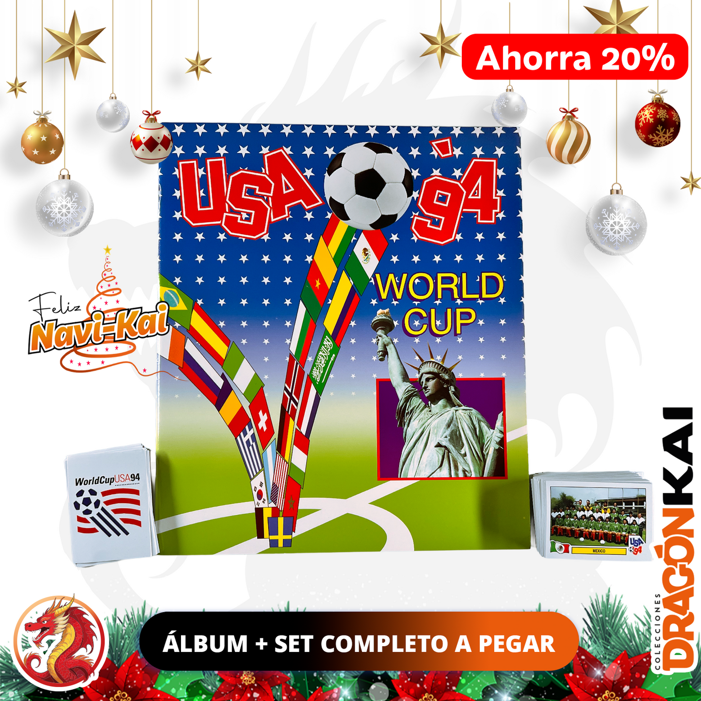 Álbum USA '94 World Cup (Re. Panini) + Set completo a pegar